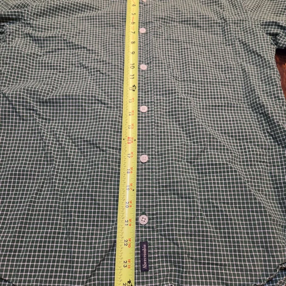 Vtg Abercrombie Fitch Shirt Mens Small Green Plaid Preppy Y2K Muscle - Picture 4 of 8